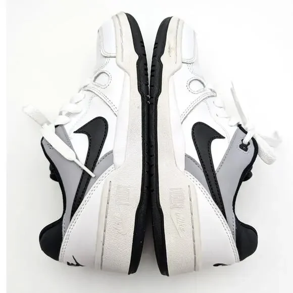 Nike Full Force Low Big Shoes Kids' White/Pewter/Black Size US4.5Y EU36.5 - Picture 13 of 14